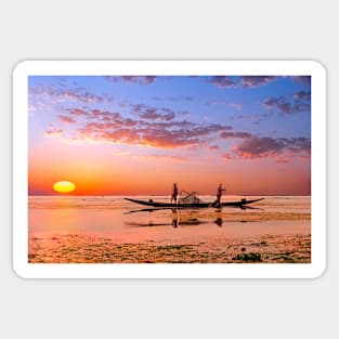 Inle Sunset. Sticker